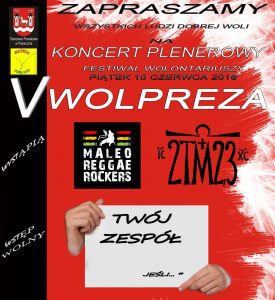 Wolpreza 2016 plakat - dodano V zaproszenie zespołów