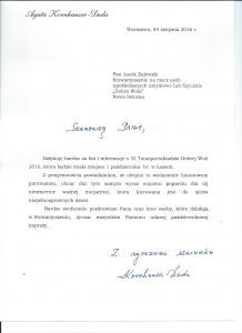 XI TATASPARTAKIADA patronat honorowy Pierwszej Damy RP