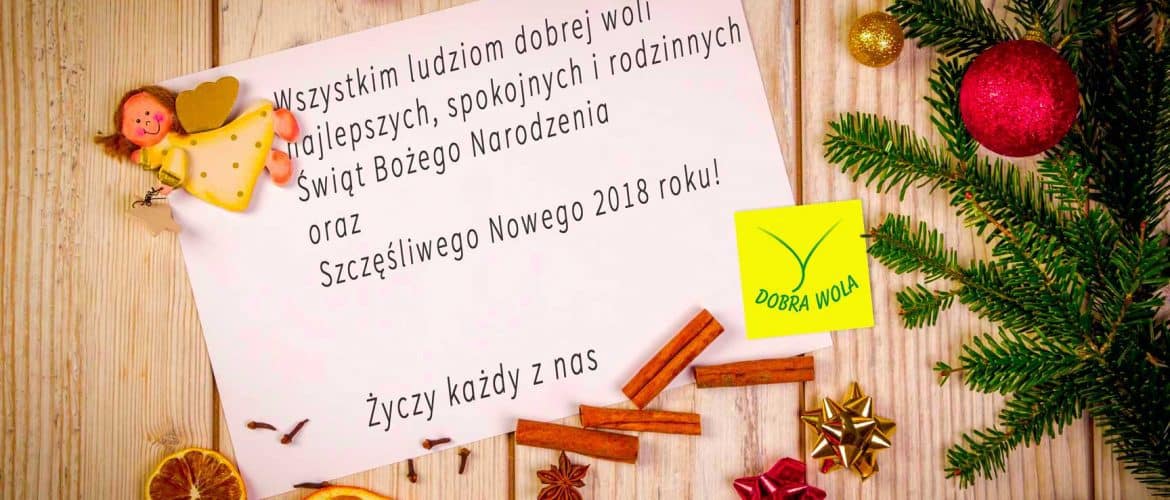 Wszystkim ludziom dobrej woli wesołych rodzinnych świąt i szczęśliwego nowego 2018 roku